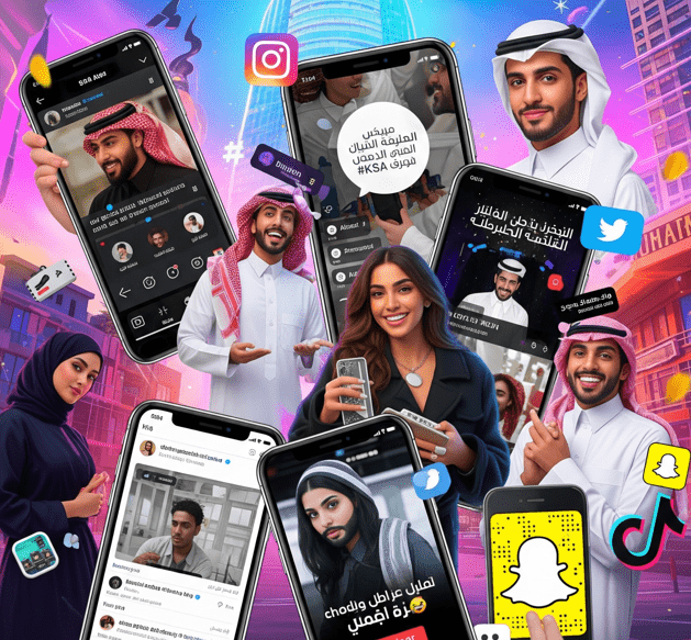 Social media trends in KSA is rapidly growing, with over 33.9 million internet users and a high penetration rate of 99%.