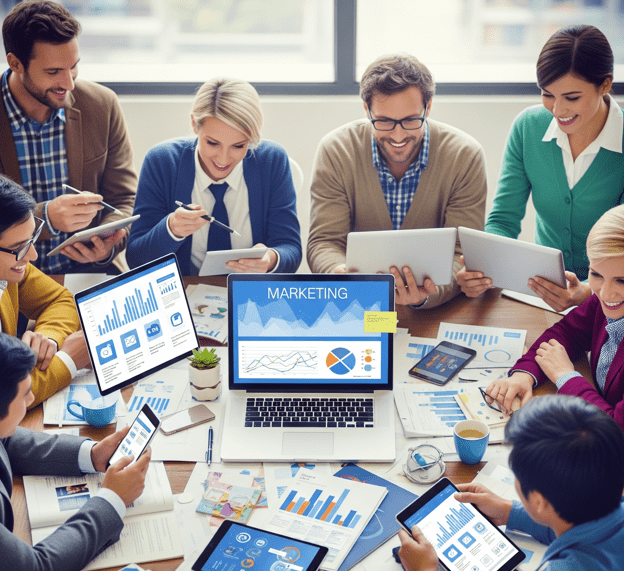marketing and digital marketing  is the process of promoting and selling products or services by identifying customer needs and delivering value. 
