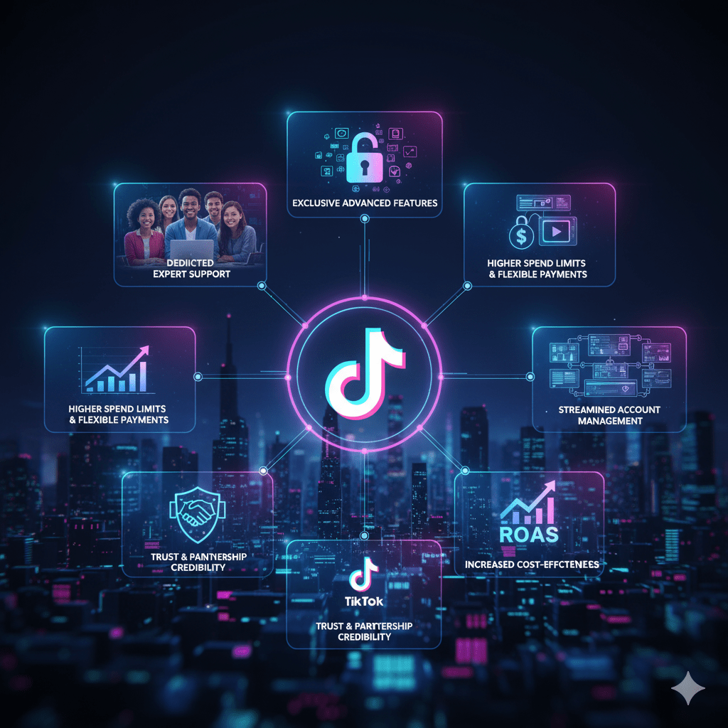 What are the benefits of a TikTok agency account?